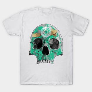 Green skull with a halo T-Shirt